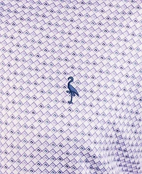 Tailorbyrd Men's Nested Diamond Printed Performance Polo