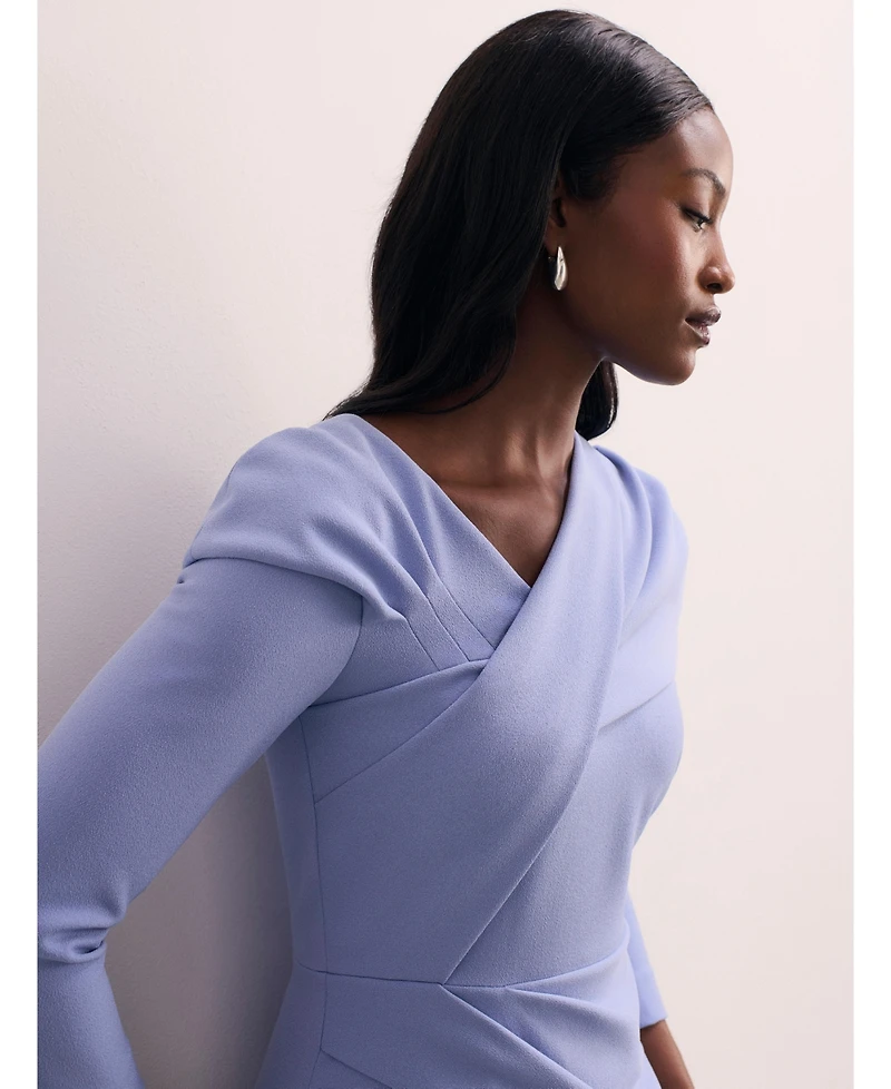 The Fold Women's Iona Sculpt Crepe Dress