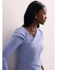 The Fold Women's Iona Sculpt Crepe Dress