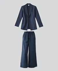 Reistor Women's Weekday Blazer and Wide-leg Drawstring Pants Set