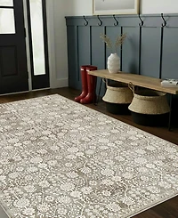 Hunter Florence Washable Non-Slip Printed Chenille Accent Rug, 72" x 48"