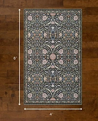 Hunter Abrabella Washable Non-Slip Printed Chenille Accent Rug