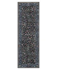 Hunter Eleanor Washable Non-Slip Printed Chenille Runner Rug
