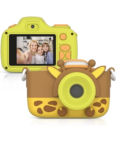 myFirst Camera 3 (Pink) Kids Digital Camera, Video Camera for Toddlers, 16MP 1080HD Video, MicroSD Card, Selfie & Macro Lens, Safety Neck Lanyard Gift