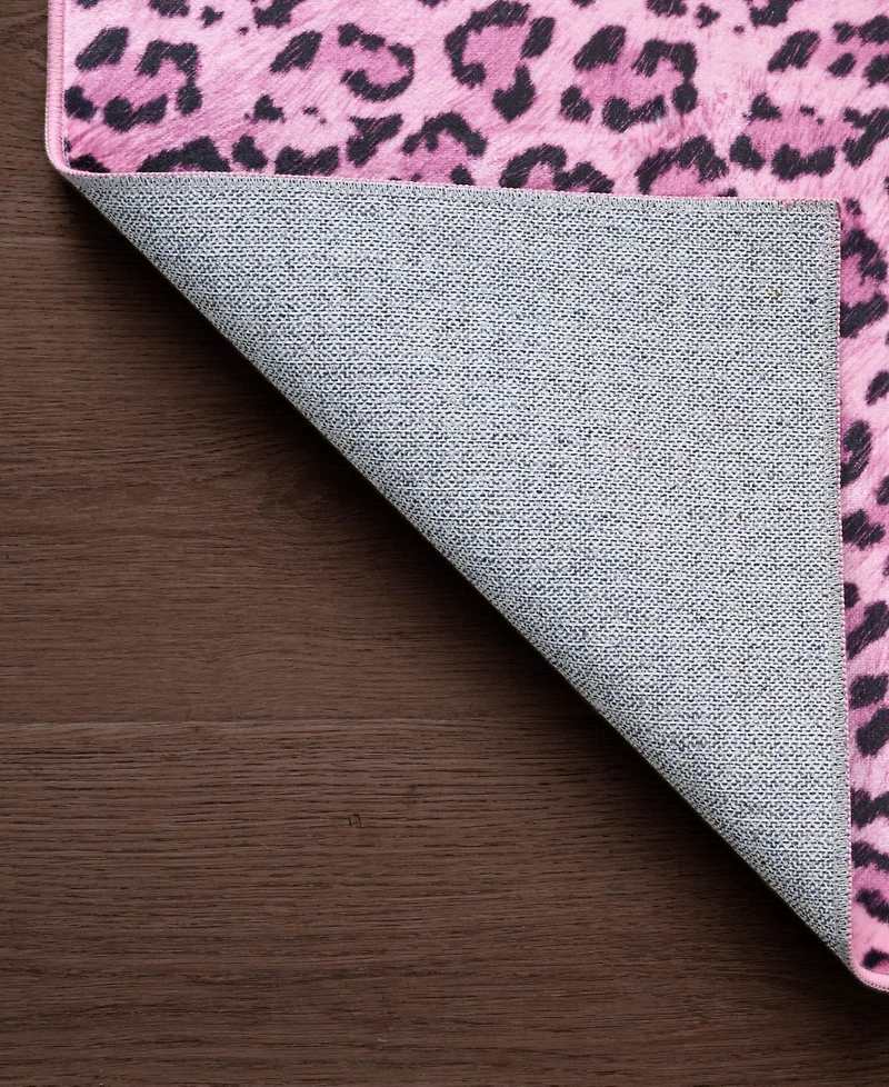 Juicy Couture Timeless Leopard Finely Soft Washable Accent Rug, 24" x 48"