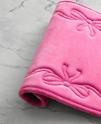 Juicy Couture Ribbon Border Quilted Memory Foam Bath Mat
