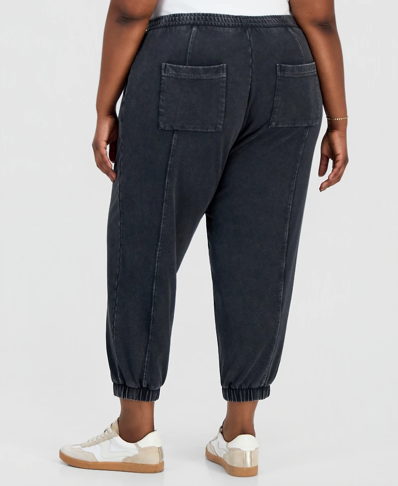 And Now This Trendy Plus French Terry Balloon Jogger Pants