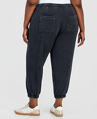 And Now This Trendy Plus French Terry Balloon Jogger Pants