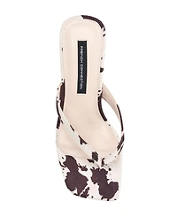 French Connection Womens Trinity Thong Kitten Heel