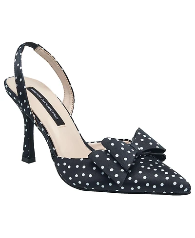 French Connection Womens Betti Bow Slingback Heel