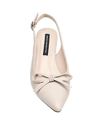 French Connection Womens Brinny Small Bow Kitten Heel