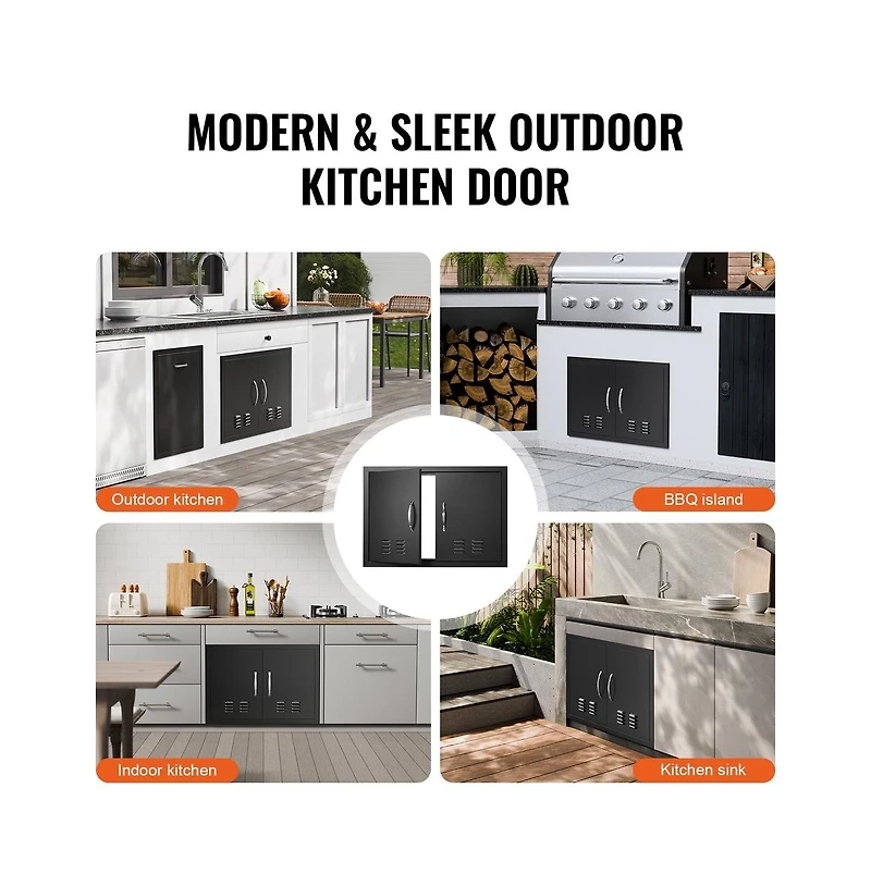 Sugift Bbq Access Door 30W x 21H in Double Cold Plate Flush Mount Outdoor