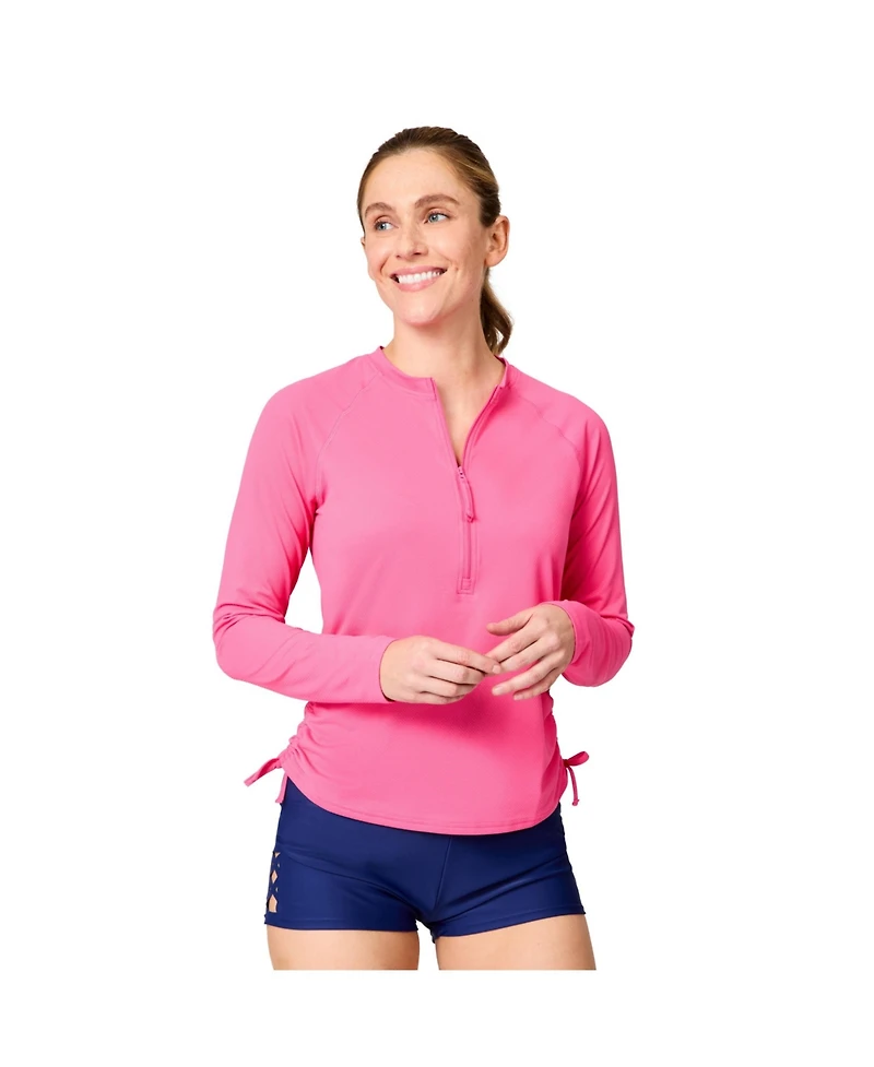 Free Country Women's SunFree Quarter Zip Upf Sunshirt
