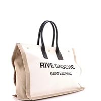 Pre-Owned Saint Laurent Large Rive Gauche Shopper Tote Canvas