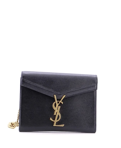 Pre-Owned Saint Laurent Small Cassandra Chain Shoulder Bag Leather