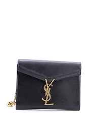 Pre-Owned Saint Laurent Small Cassandra Chain Shoulder Bag Leather