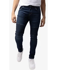 Raw X Men's Skinny Fit Moto Jeans