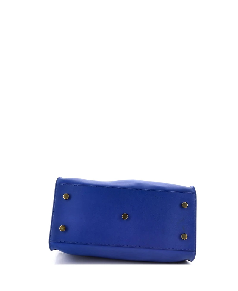 Pre-Owned Saint Laurent Small Monogram Cabas Leather