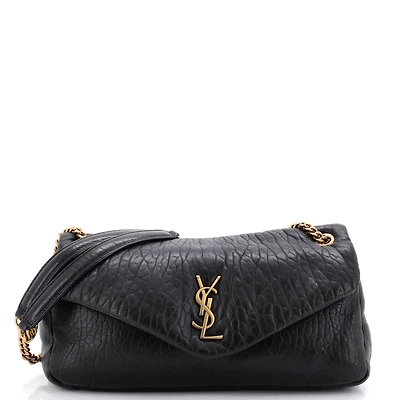 Pre-Owned Saint Laurent Medium Calypso Flap Bag Leather