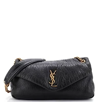 Pre-Owned Saint Laurent Medium Calypso Flap Bag Leather