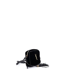 Pre-Owned Saint Laurent Small Lou Camera Bag Matelasse Chevron Velvet