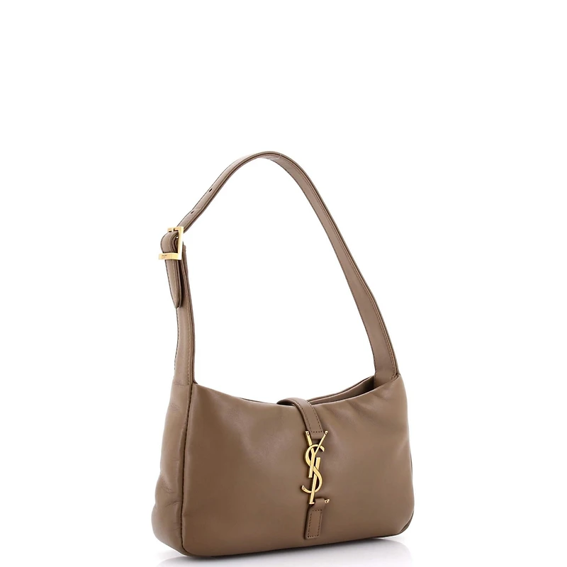 Pre-Owned Saint Laurent Small Le 5 a 7 Hobo Leather