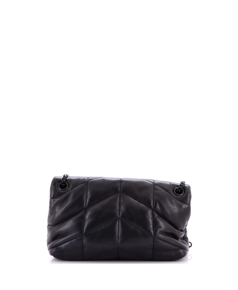 Pre-Owned Saint Laurent Small Loulou Puffer Shoulder Bag Quilted Leather