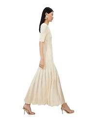 Karen Millen Women's Knit Full Skirt Midi Dress