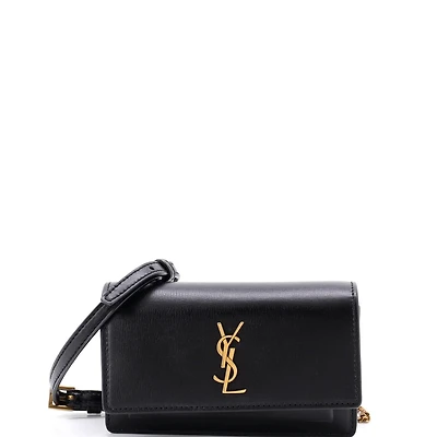 Pre-Owned Saint Laurent Baby Sunset Belt Bag Leather