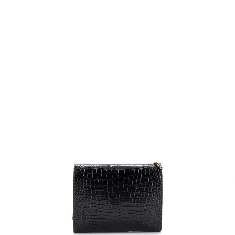 Pre-Owned Saint Laurent Small Cassandra Chain Shoulder Bag Embossed Leather