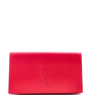 Pre-Owned Saint Laurent Large Belle de Jour Clutch Leather