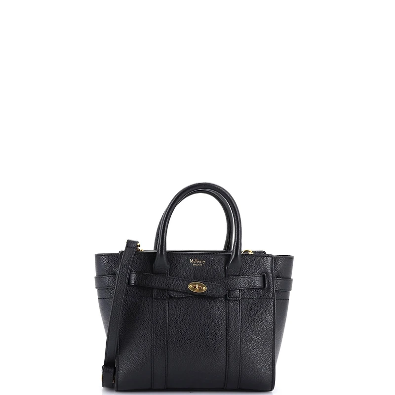 Pre-Owned Mulberry Mini Bayswater Zipped Tote Leather