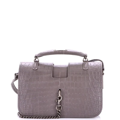 Pre-Owned Saint Laurent Medium Charlotte Messenger Bag Embossed Leather