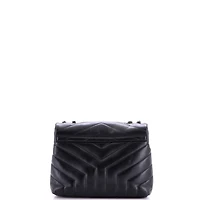 Pre-Owned Saint Laurent Small Loulou Shoulder Bag Matelasse Chevron Leather
