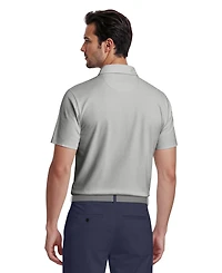 Pga Tour Men's Asymmetric Geo Golf Polo Shirt