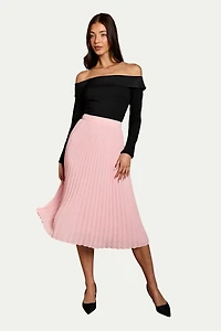 Coast Women's Pleated Georgette Midi Skirt