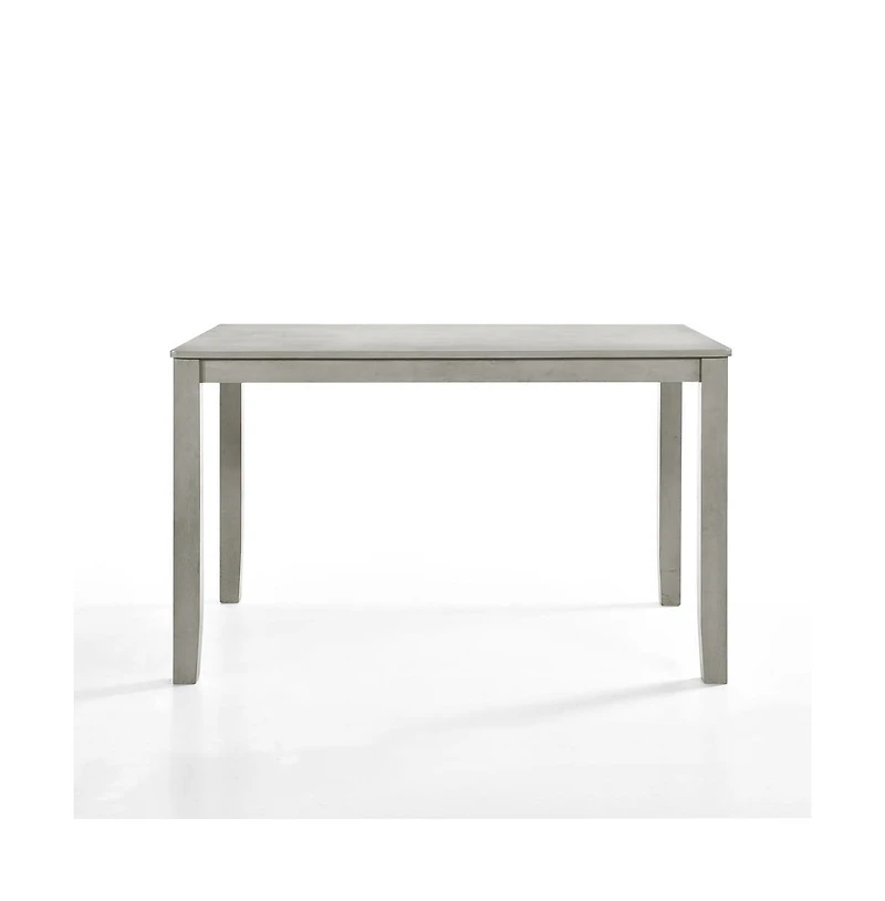 New Classic Furniture Furniture Pascal Wood Rectangle Counter Table in Driftwood