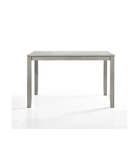 New Classic Furniture Furniture Pascal Wood Rectangle Counter Table in Driftwood