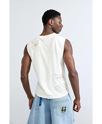 Desigual Men's Embroidered spaghetti strap top