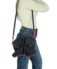 Carlos Falchi Butterfly Leather Bag