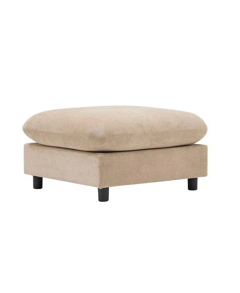Streamdale Furniture 69" 3-Piece L-Shaped Modular Sectional Sofa with Ottoman