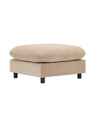 Streamdale Furniture 69" 3-Piece L-Shaped Modular Sectional Sofa with Ottoman