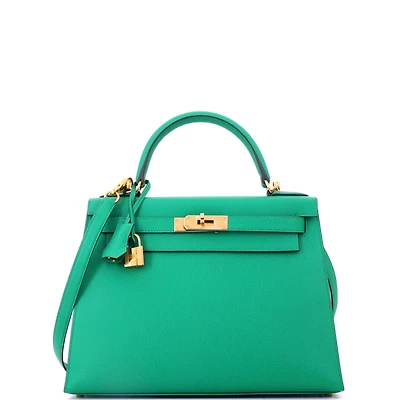 Pre-Owned HERMES Kelly Handbag Epsom with Gold Hardware