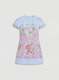 Coast Women's Placement Print Short Sleeve Mini Dress