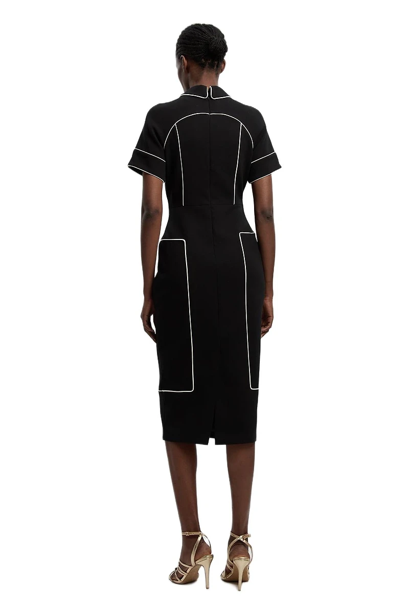 Karen Millen Women's Compact Stretch Pencil Midi Dress
