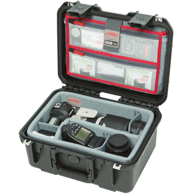 Skb iSeries 1309-6 Case with Think Tank Designed Photo Dividers and Lid Organizer