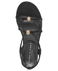 Marc Fisher Ltd Women's Ellan Strappy Tie-Up Flat Sandals