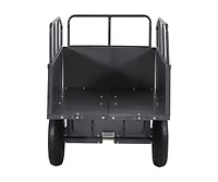 Sugift 17 cu feet Garden Utility Trailer 600 lb Atv Tow Behind Dump Cart