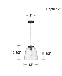 Possini Euro Design Possini Euro Harper Water Glass Mini-Pendant Light