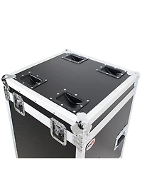 ProX Xs-UTL4 Half Trunk Utility Flight Case with Caster Dish and Wheels, Medium
